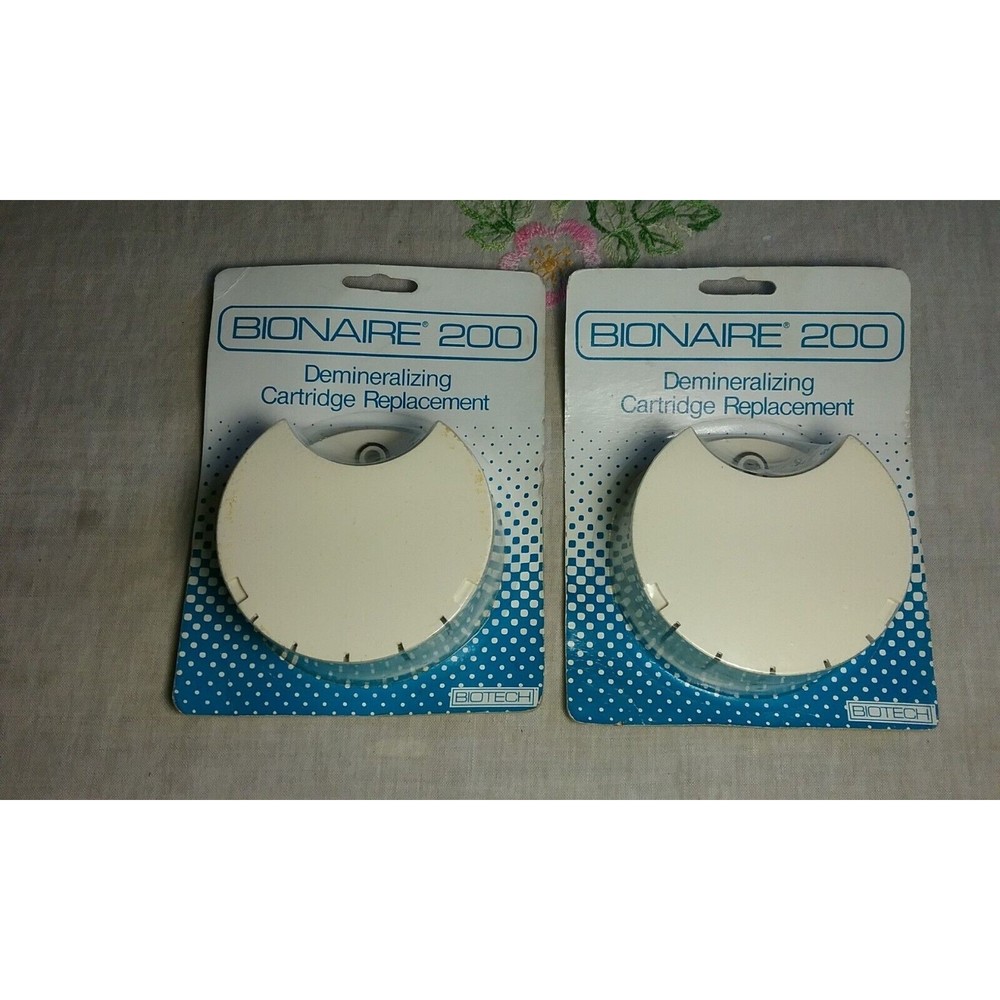 Lot of 2 Bionaire BT-200 Ultrasonic Humidifier Demineralizing Cartridge NOS